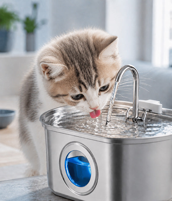 Low water intake is a real urinary risk for house cats
